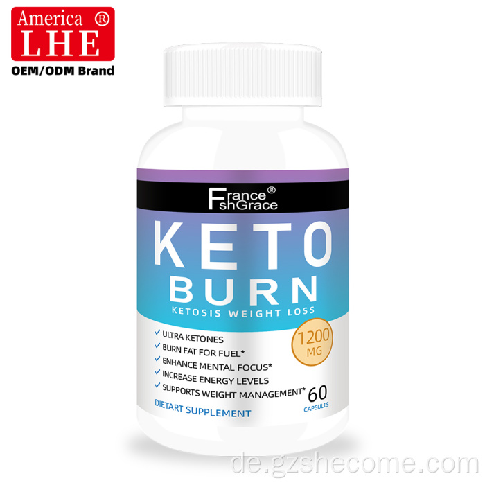 Keto-Ergänzungsmittel zur Gewichtsabnahme Boost Energy Keto-Kapseln
